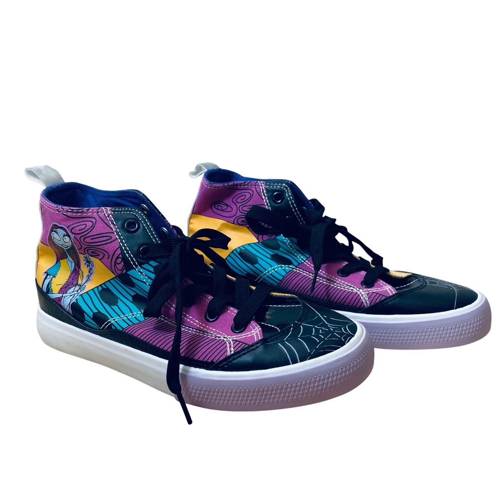 Disney Nightmare Before Christmas Sally Patchwork High Top Sneakers Women's 7